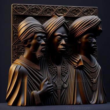 3D мадэль Черные священники (STL)